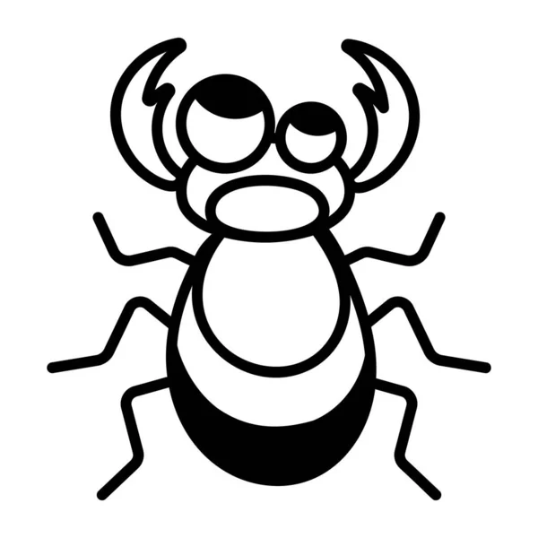 Insecte Insecte Icône Illustration Vectorielle — Image vectorielle