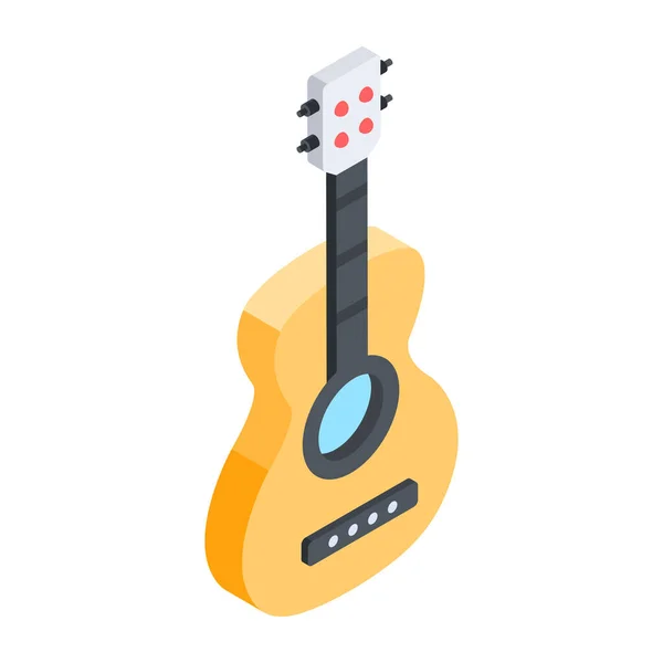 Vector Guitar Icon Vector Illustration — Stock Vector