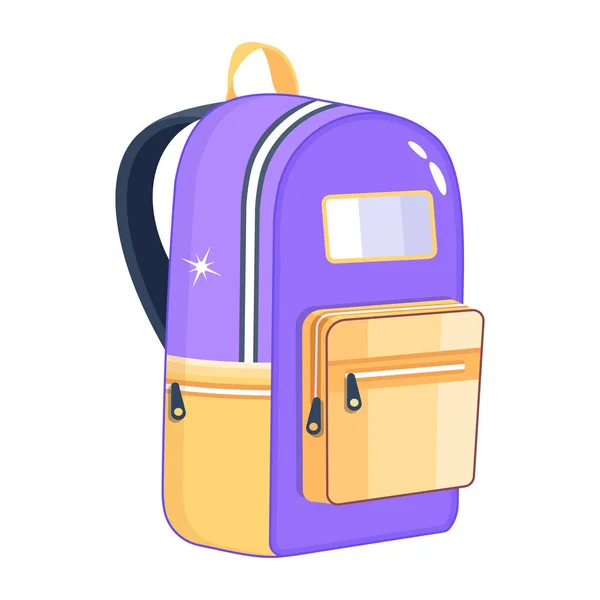 Backpack Isolated Icon White Background — ストックベクタ