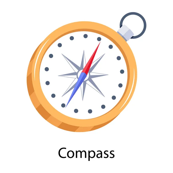 Navigační Kompas Izolovaných Bílém Pozadí — Stockový vektor