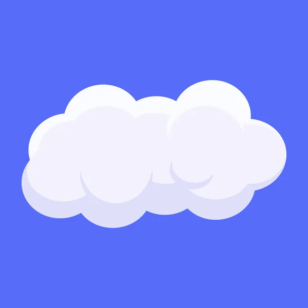 Wolkensymbol Blauer Himmel Mit Weißen Wolken — Stockvektor