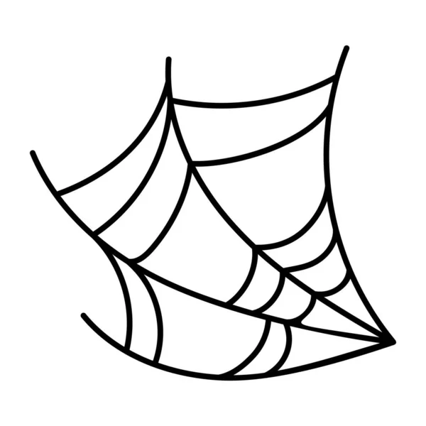 Ιστός Αράχνης Λευκό Φόντο Διάνυσμα — Διανυσματικό Αρχείο