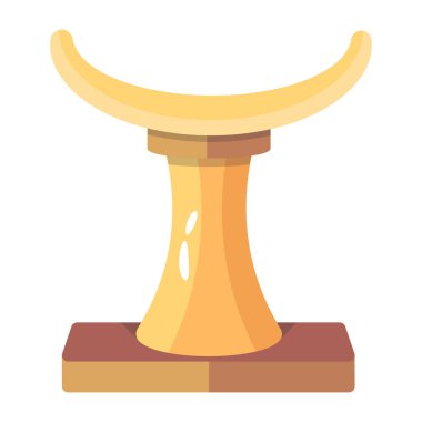 Düz stil Mısır başlık ikonu vektörü