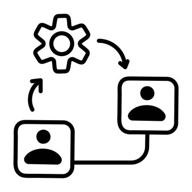 seo modern simgesinin vektör illüstrasyonu 