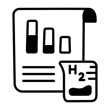 tıbbi rapor simgesi illüstrasyon vektör tasarımı 