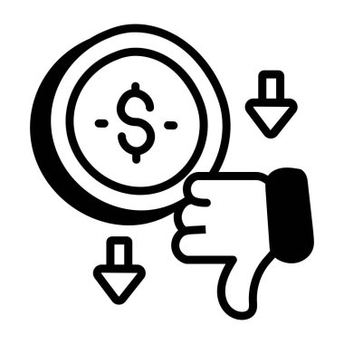 para ve finansal simge vektör illüstrasyonu 