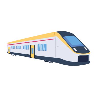 Beyaz arkaplanda tren taşıma simgesi izole edildi 