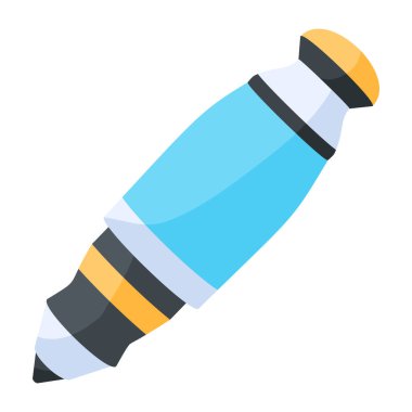 Kalem simgesi, vektör illüstrasyonu 