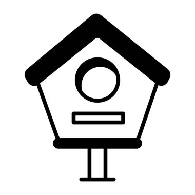 kuş evi, vektör illüstrasyonu basit tasarım