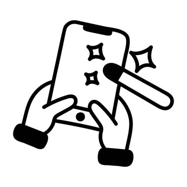 Telefon simgesi tasarım vektörü 