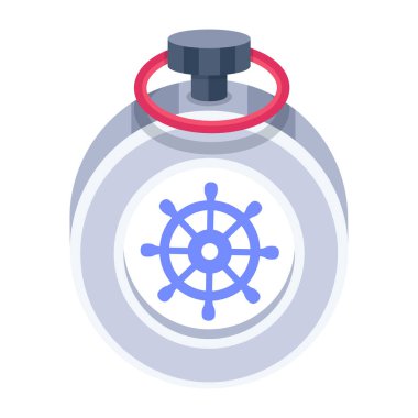 Pusula. Web simgesi basit illüstrasyon 