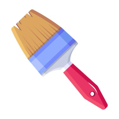 Fırça simgesi vektör illüstrasyonu 