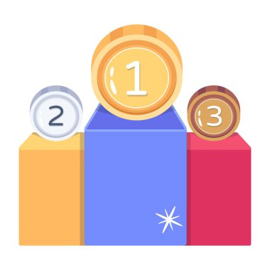 iş stratejisi düz simgesi 