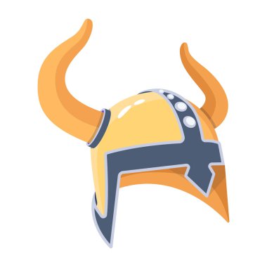 Viking başlığının 2 boyutlu simgesi