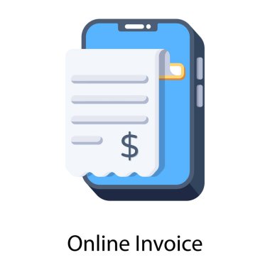 Online ödeme simgesi beyaz arkaplanda izole edilmiş çizgi film tarzında. E - ticaret sembolü vektör illüstrasyonu. 