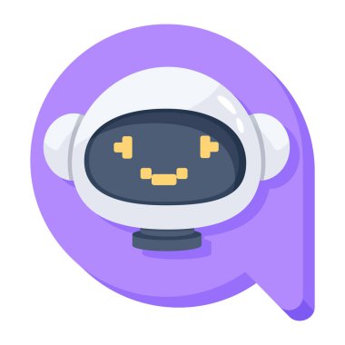 robot vektör illüstrasyonu, simge ögesi 