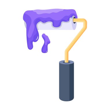 Boya pateni ikonu izometrik tasarımı. vektör illüstrasyonu 