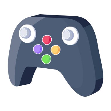 Video oyunu denetleyici simgesi beyaz arkaplanda izole edildi 