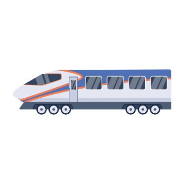 Beyaz arkaplanda tren taşıma simgesi izole edildi 