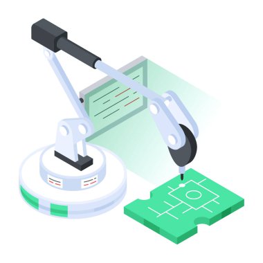 robotik kol izometrik bileşimi 