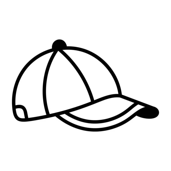 分離された帽子のアイコンベクトルデザイン — ストックベクタ