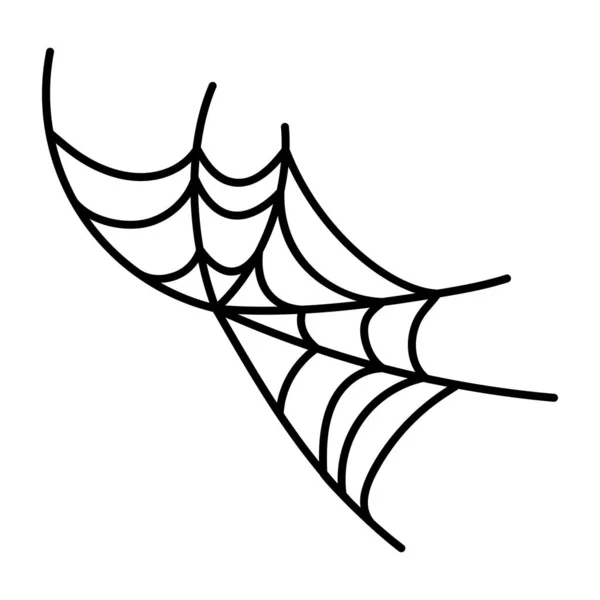クモの巣を白い背景で — ストックベクタ