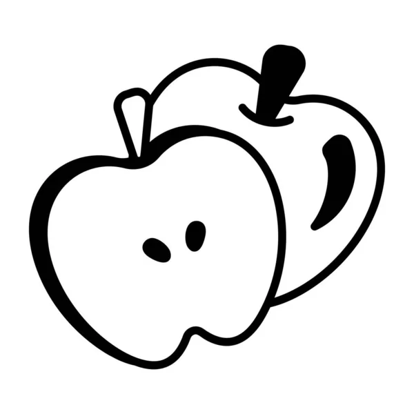 Apfelsymbol Umrisse Illustration Von Apple Vektorsymbolen Für Das Web — Stockvektor
