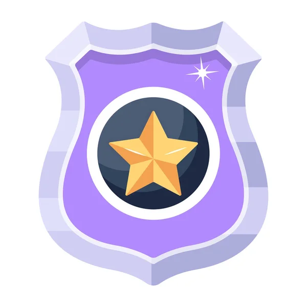 Découvrez Cette Icône Badge Police Premium Dans Style — Image vectorielle