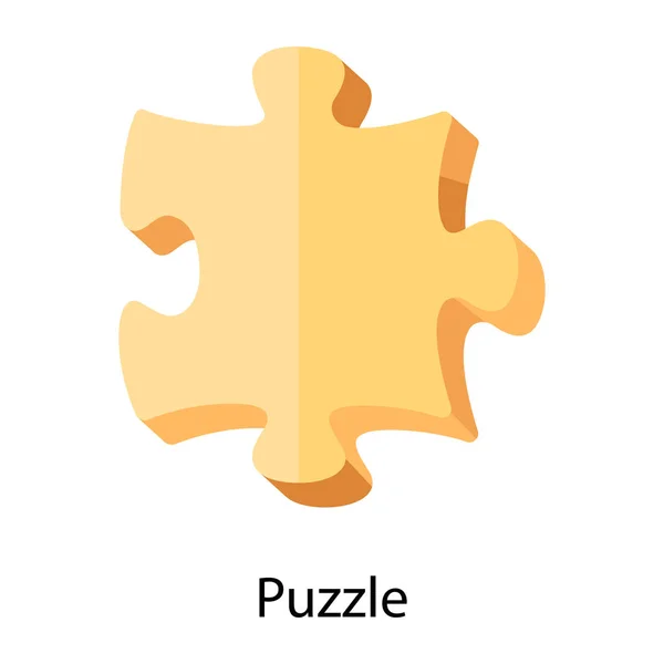 Puzzle Game Template Con Pezzo Mancante — Vettoriale Stock