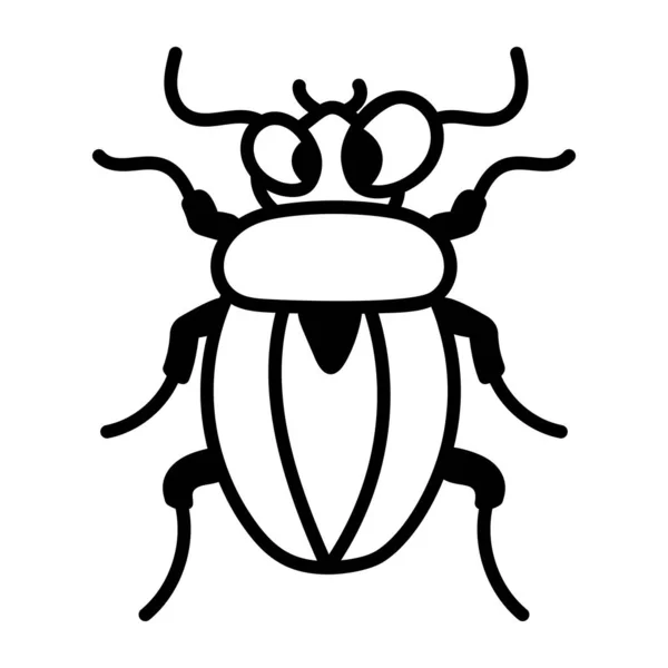 Käfersymbol Vektorabbildung — Stockvektor