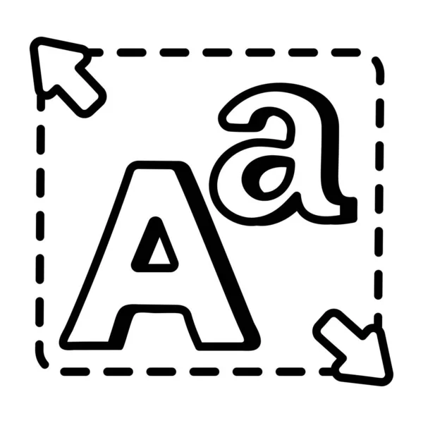 Εικονίδιο Γράμματος Διανυσματική Απεικόνιση Απλή Σχεδίαση — Διανυσματικό Αρχείο