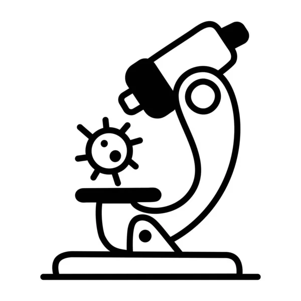 Дизайн Піктограми Лінії Мікроскопа — стоковий вектор