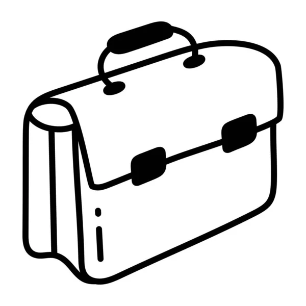 Koffer Web Icoon Eenvoudige Illustratie — Stockvector