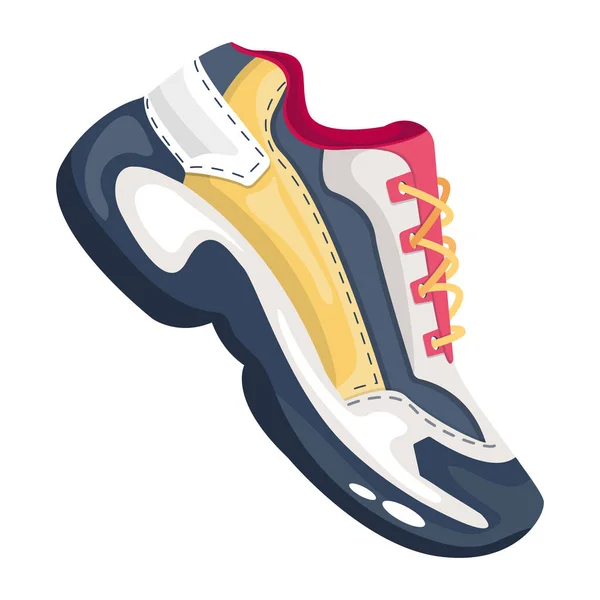 Sport Scarpe Icona Vettore Illustrazione Design — Vettoriale Stock