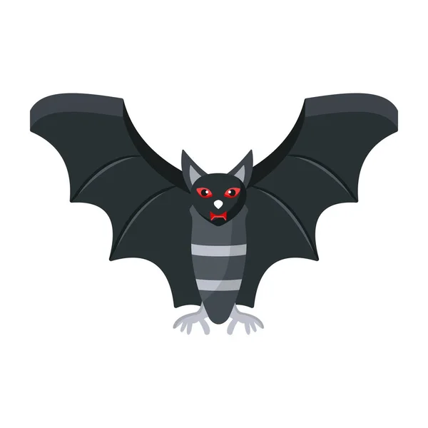 Vector Ilustración Murciélago Halloween — Vector de stock