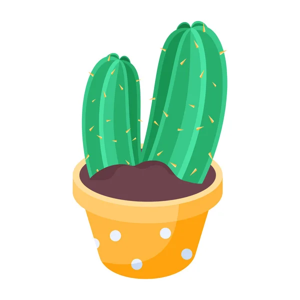Illustration Vectorielle Cactus Mignon — Image vectorielle