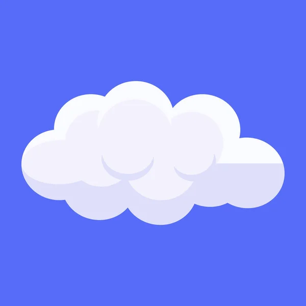 Ícone Nuvem Céu Azul Com Nuvem Branca —  Vetores de Stock