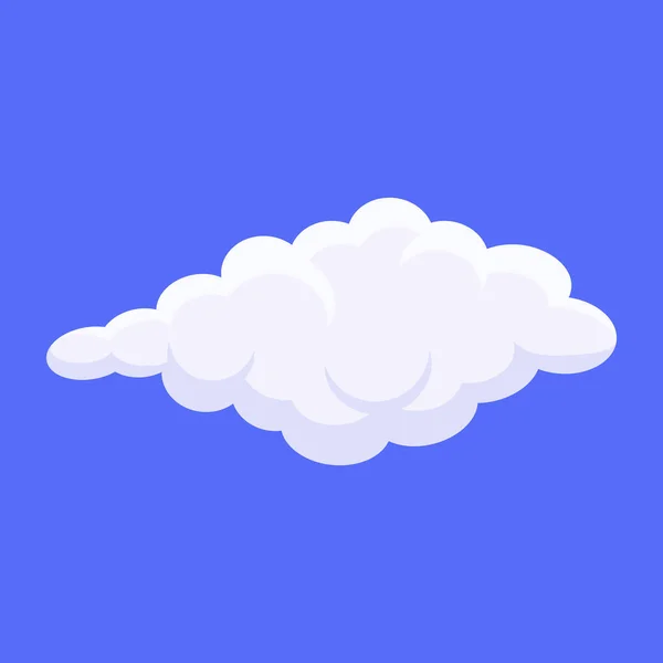 White Cloud Icon Vector Illustration — Stock Vector