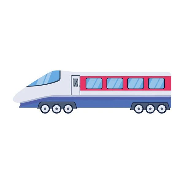 Tren Transporte Aislado Icono Sobre Fondo Blanco — Vector de stock