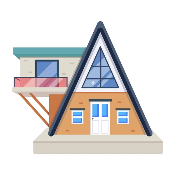 Casa Com Telhado —  Vetores de Stock