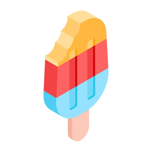 Ice Cream Popsicle Icon Vector — Stock Vector