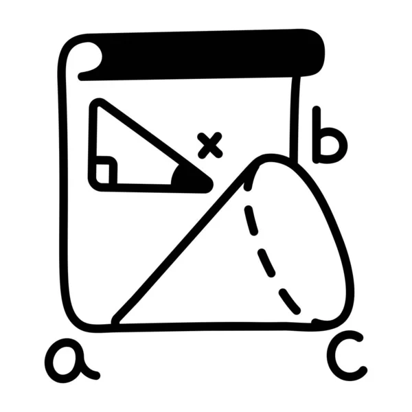 Línea Dibujo Matemáticas Matemáticas Matemáticas — Archivo Imágenes Vectoriales