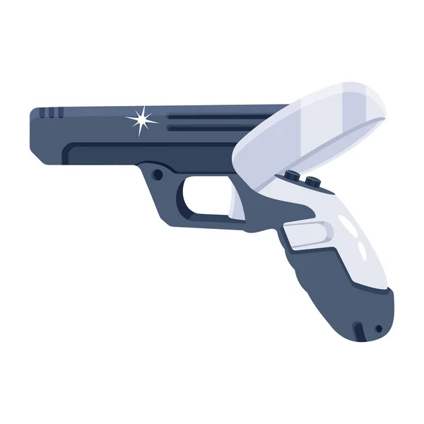 Φουτουριστικό Όπλο Εικονίδιο Gaming Gun Διανυσματική Απεικόνιση — Διανυσματικό Αρχείο