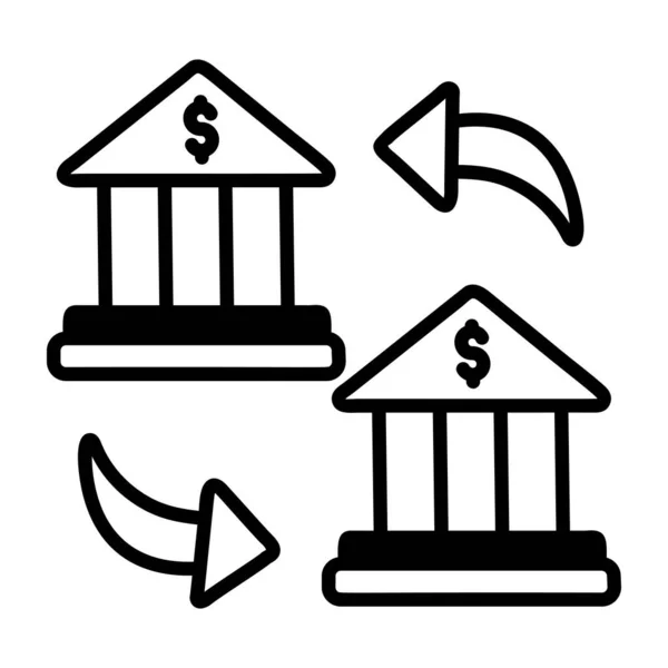 银行业和金融界图标向量 — 图库矢量图片