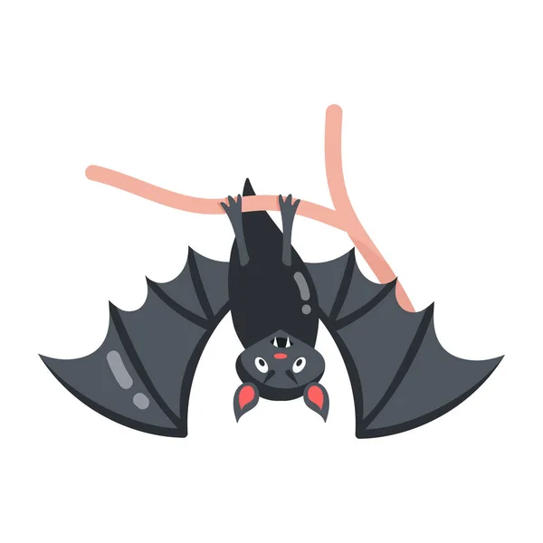 Bat Ikonę Halloween — Wektor stockowy