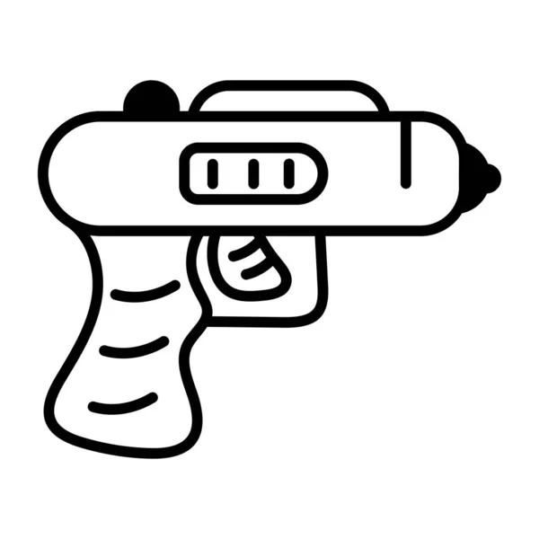 Arme Futuriste Icône Pistolet Jeu Illustration Vectorielle — Image vectorielle
