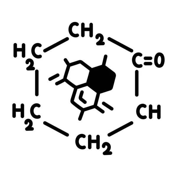 白い背景の上の化学式 — ストックベクタ