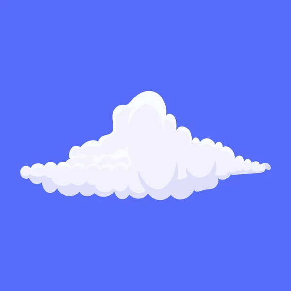 Ícone Nuvem Céu Azul Com Nuvem Branca — Vetor de Stock