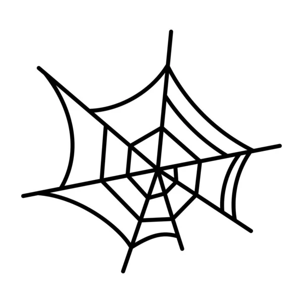 Απόκριες Αράχνη Web Κινουμένων Σχεδίων Εικονογράφηση Διάνυσμα — Διανυσματικό Αρχείο