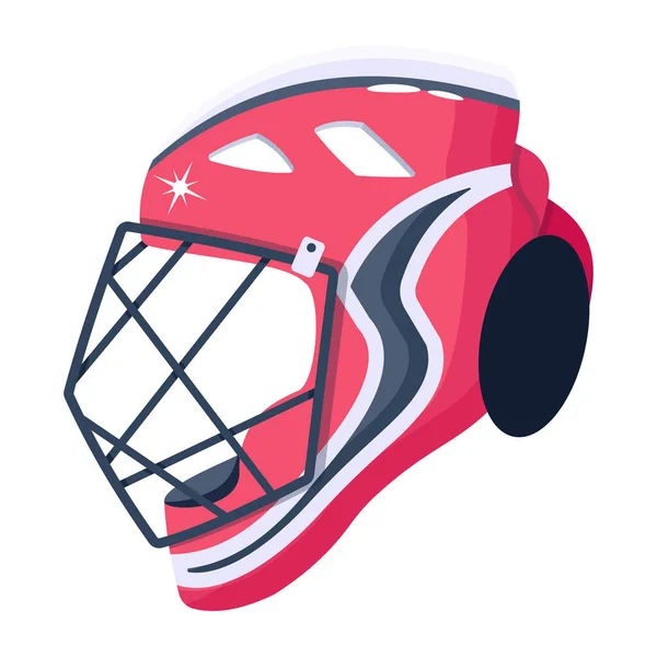 Eishockey Helm Ikone Cartoon Stil — Stockvektor